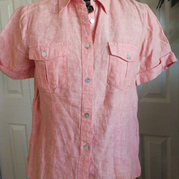 St. John's Bay Linen shirt - Picture 4 of 7